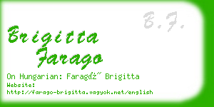 brigitta farago business card