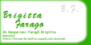 brigitta farago business card